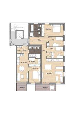 Grundriss Wohnung 19 + 20