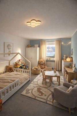 Kind virtuell möbliert