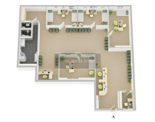 Grundriss und Gestaltungsmöglichkeit