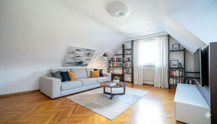 virtuell möbliertes Wohnzimmer