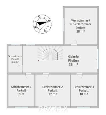 Obergeschoss Skizze