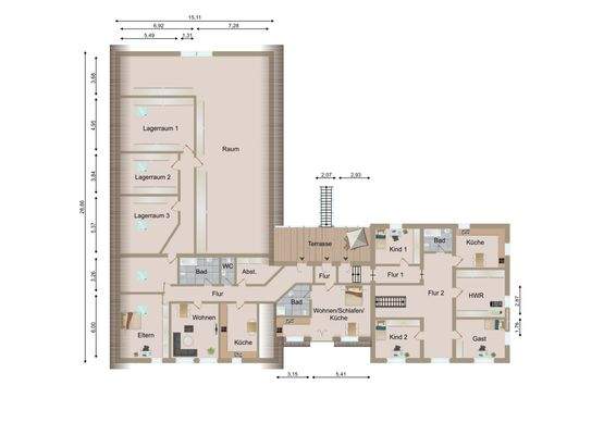 Grundriss-Wohnungen OG
