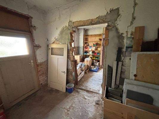 Hinterer Eingang Rohbau 
