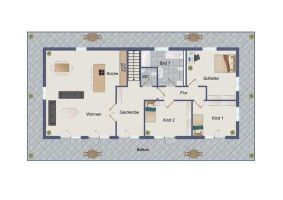 unverbindlicher Grundriss Dachgeschoss