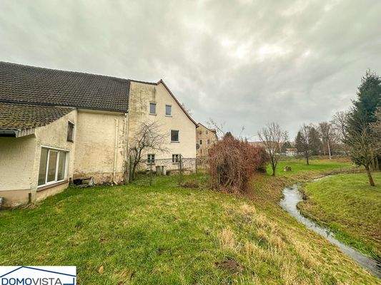 Blick auf das Wohnhaus