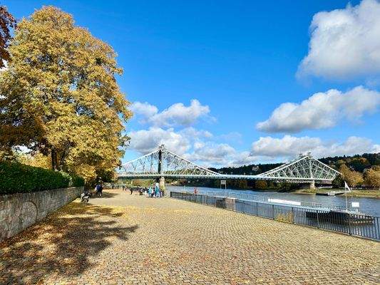 nur 2-3 Fußminuten zum Blauen Wunder