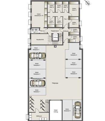 Tiefgarage (Nr. 4) und Keller (Nr. 4)