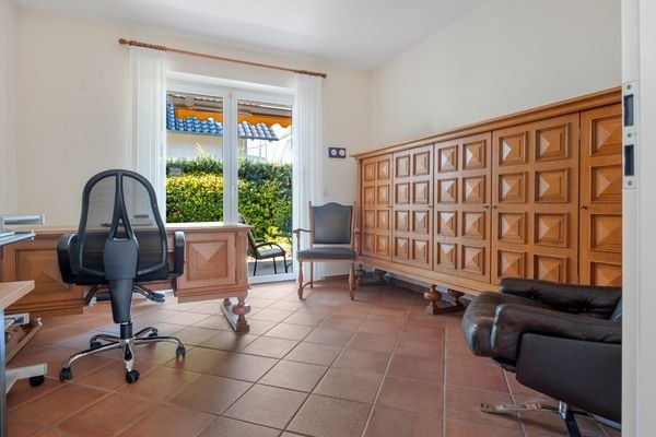 Arbeitszimmer Zugang Terrasse