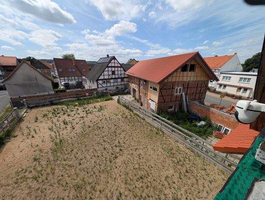 Blick auf den Paddock