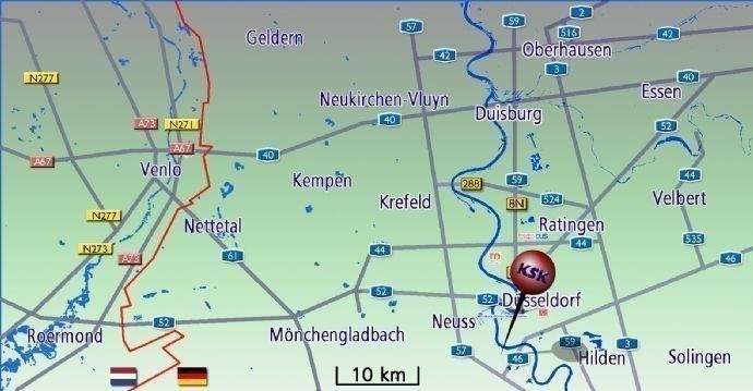 Schema Autobahnnetz - Scheme Moto Network mit Nied