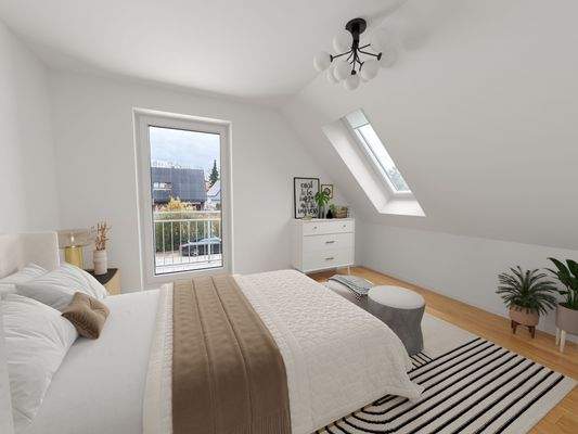 Schlafzimmer_Beispielhafte Visualisierung