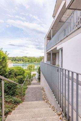 Zugang zu Fuss zum Rhein