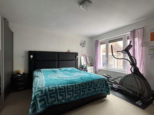 Das Schlafzimmer im Erdgeschoss
