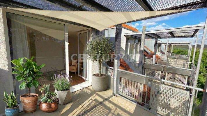 Ein paar Pflanzen lassen den Balkon erblühen