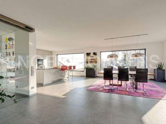 Essbereich mit offener Küche