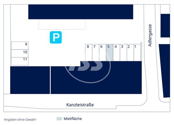 Lageplan zu den Stellplätzen