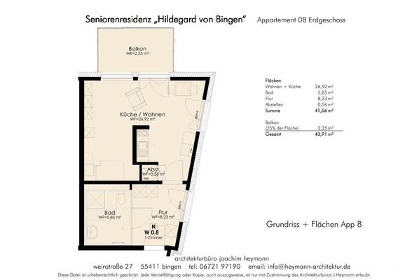 Grundriss Appartement 8