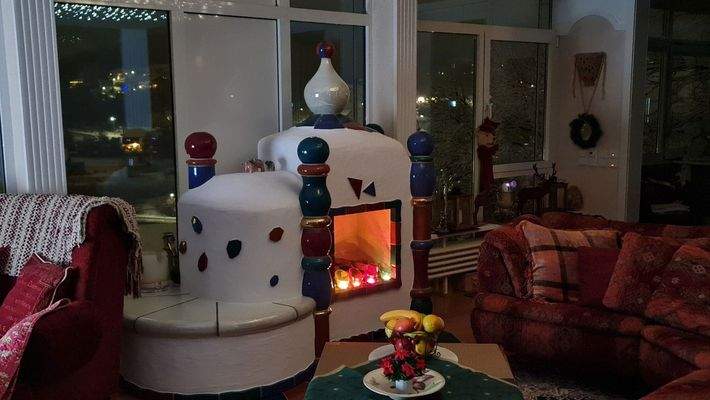 Hundertwasser- Kamin