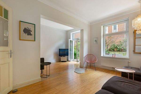 Wohnzimmer mit Blick Terrasse