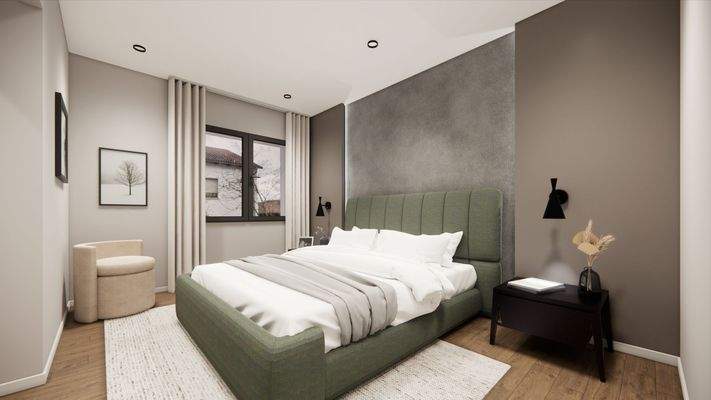 Schlafzimmer - Visualisierung, Abweichungen möglich!