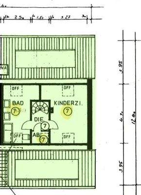 Grundriss obere Etage