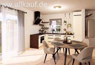 lichtdurchfluteter Wohn Essbereich