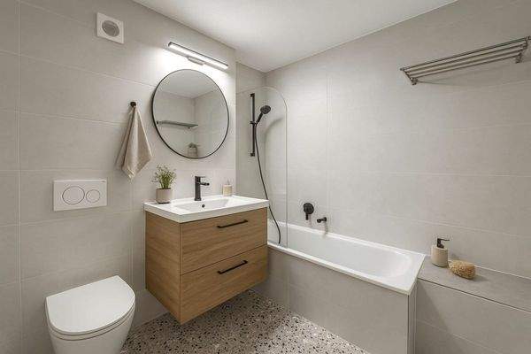 Badezimmer Einrichtungsbeispiel 