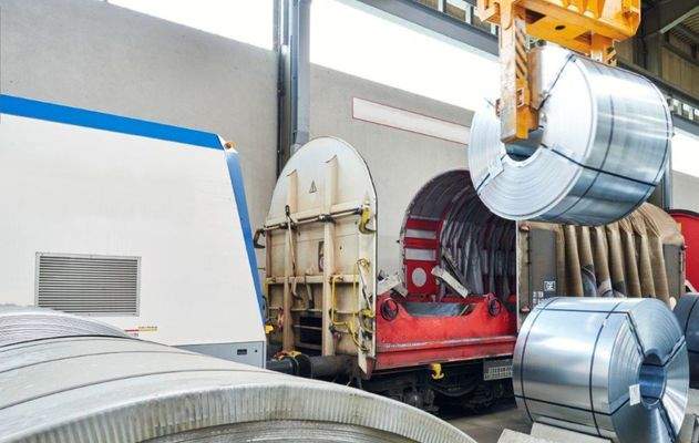 Gleisverladung in Halle