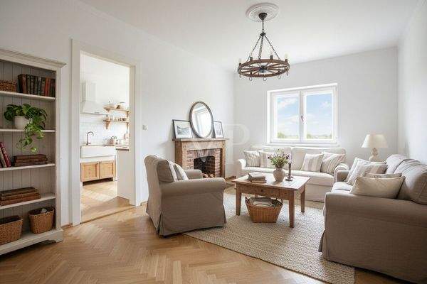 Fernsehzimmer renoviert mit KI