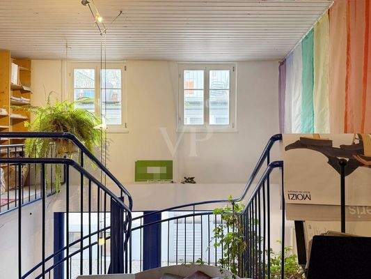 Aufgang ins Obergeschoss