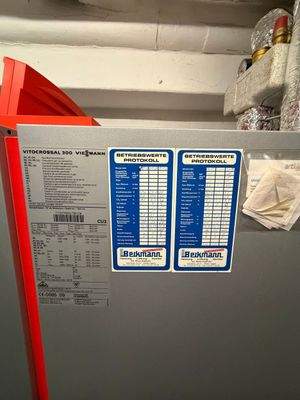 Heizungskessel Infotafeln