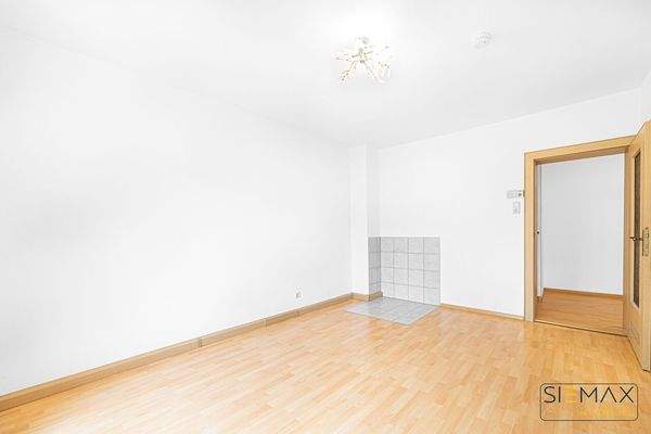 Schlafzimmer blick auf Kamin