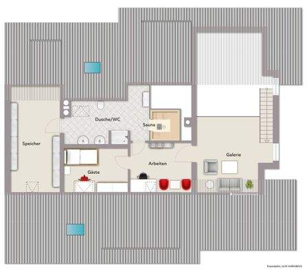 Grundriss Dachgeschoss 2