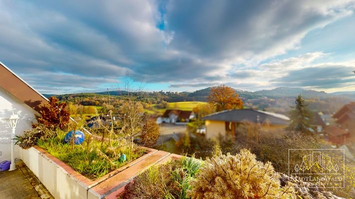 Burgblick vom Balkon