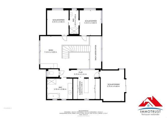 Grundrissplan Obergeschoss