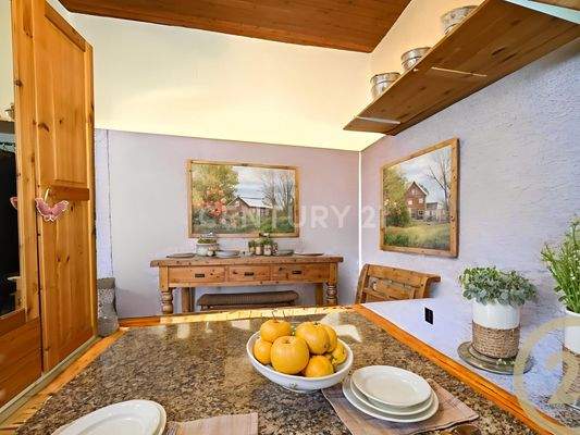 Ankleidezimmer als Küche visualisiert