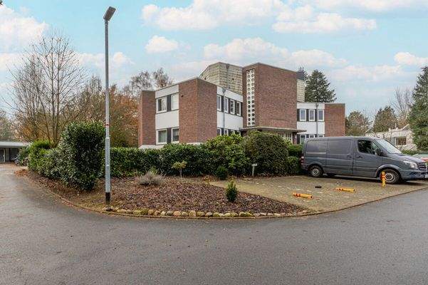 Seitliche Hausansicht