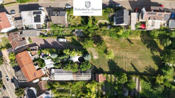 Luftbild des Grundstücks
