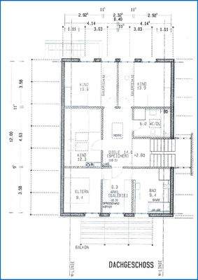 Grundriss Dachgeschoß