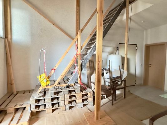 Treppe zu den Gästezimmer