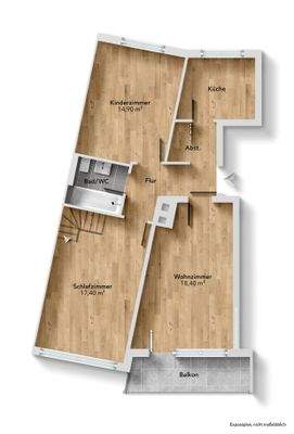 Grundriss unmöbliert