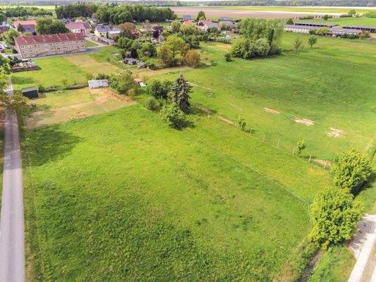 Drohnenansicht Gartenland