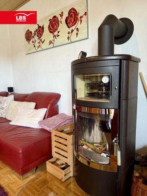 Ofen im Wohnzimmer