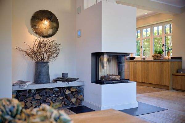 Kamin mit Abbrennautomatik