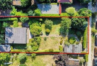 Luftbild mit Grenzen