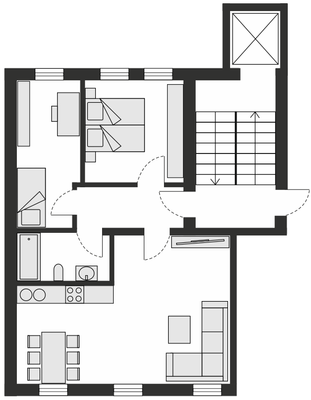 Grundriss Wohnung
