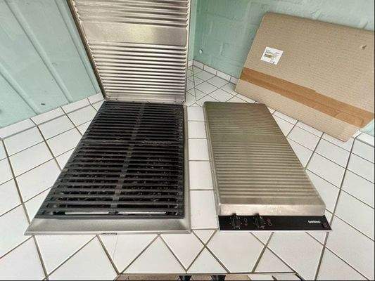 Grillfeld und Kochfeld Küche Wintergarten