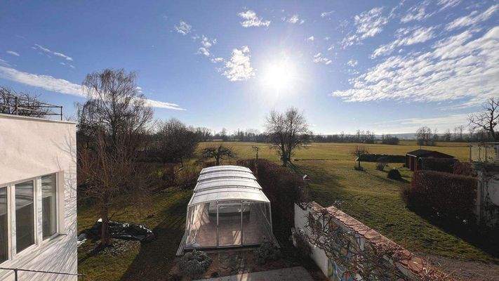 Blick über das Grundstück