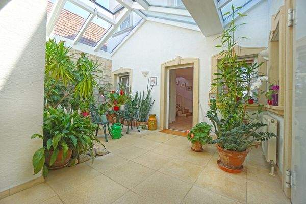 Vorraum_Wintergarten mit Glasdach