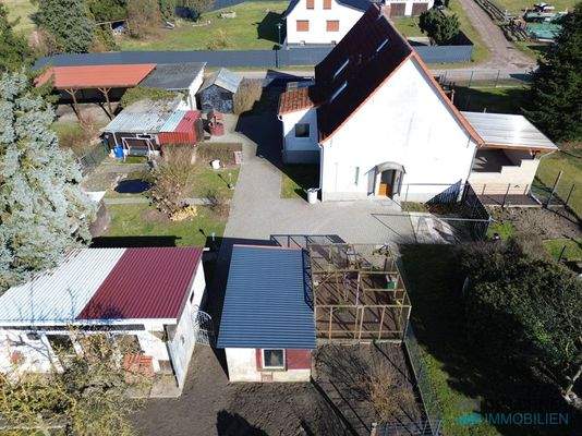 Einfamilienhaus von der Rückseite